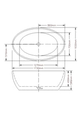 LUCIA Free Standing Bathtub